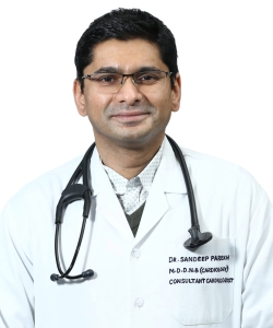 Dr Sandeep Parekh, Best Cardiologist in Mohali, Best Heart Specialist in Punjab, Best Cardiologist for Angioplasty in Punjab, Best Cardiologist at Arogya Heart Centre, Best Doctor for Echocardiography
